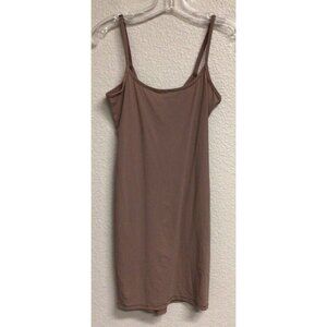 Skims Mini Cami Dress Womens Size Medium Beige Bodycon Sexy